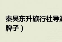 秦昊东升旅行社导游（景区挂禁止张东升入内牌子）