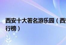 西安十大著名游乐园（西安游乐园哪里好玩西安主题乐园排行榜）