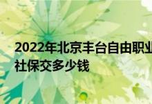 2022年北京丰台自由职业交社保缴费标准是多少 北京丰台社保交多少钱 