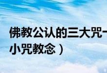 佛教公认的三大咒十小咒（佛教十小咒全文十小咒教念）