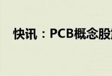 快讯：PCB概念股震荡走强博敏电子涨停