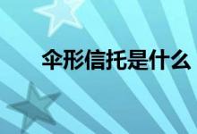 伞形信托是什么 伞形信托是什么意思