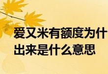 爱又米有额度为什么借不出来 给了额度借不出来是什么意思
