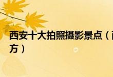 西安十大拍照摄影景点（西安拍照去哪好西安适合摄像的地方）