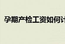 孕期产检工资如何计算，孕期产检工资计算