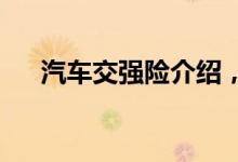汽车交强险介绍，汽车交强险怎么投保