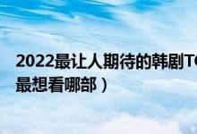 2022最让人期待的韩剧TOP10（2022年即将播放的韩剧你最想看哪部）