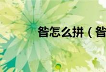 昝怎么拼（昝怎么读（图文））