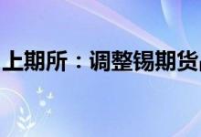 上期所：调整锡期货品种相关合约交易手续费