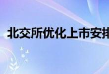 北交所优化上市安排将压缩申报后审核周期