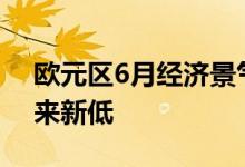 欧元区6月经济景气指数为104创去年3月以来新低