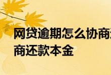 网贷逾期怎么协商还款本金 网贷逾期怎么协商还款本金