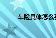 车险具体怎么买 车险到底如何买