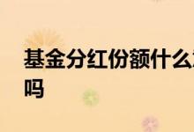 基金分红份额什么意思 基金份额多分红就多吗