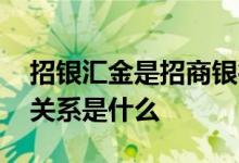 招银汇金是招商银行的吗 招银汇金和招行的关系是什么