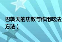 巴戟天的功效与作用吃法大全（巴戟天的功效与作用及食用方法）