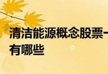 清洁能源概念股票一览清洁能源上市公司龙头有哪些