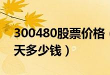 300480股票价格（光力科技300480股票今天多少钱）