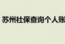 苏州社保查询个人账户有几种方法 在哪查询 