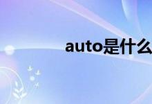  auto是什么意思车上的灯光 