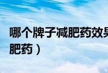 哪个牌子减肥药效果好（推荐四款口碑好的减肥药）