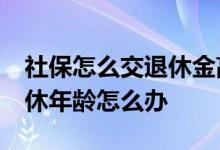 社保怎么交退休金高 社保交满15年还没到退休年龄怎么办 