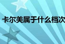 卡尔美属于什么档次（卡尔美属于什么档次）