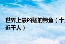 世界上最凶猛的鳄鱼（十大攻击性最强的鳄鱼榜首曾经吃掉近千人）