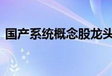 国产系统概念股龙头 国产系统概念股有哪些