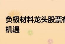负极材料龙头股票有哪些把握负极材料概念股机遇