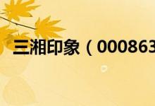 三湘印象（000863）股票十大股东都有谁