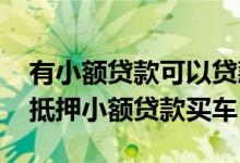 有小额贷款可以贷款买车吗 如何申请银行无抵押小额贷款买车