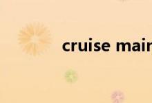 cruise main 灯亮 车怎么了 