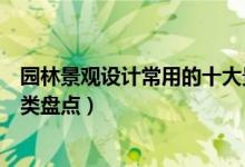 园林景观设计常用的十大景石（园林景观石有哪几种景石种类盘点）