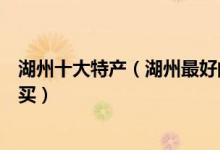 湖州十大特产（湖州最好的特产有哪些湖州有什么特产值得买）