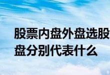 股票内盘外盘选股四句顺口溜 股票外盘和内盘分别代表什么