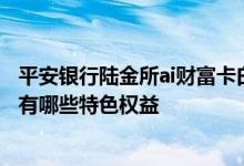 平安银行陆金所ai财富卡白金卡 平安陆金所AI财富卡白金卡有哪些特色权益
