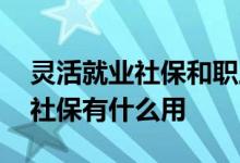 灵活就业社保和职工社保的区别是什么 个人社保有什么用 