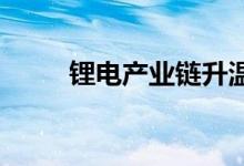 锂电产业链升温上市公司积极布局