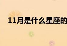11月是什么星座的人（11月是什么星座）