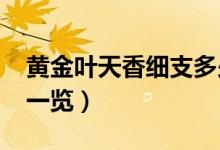 黄金叶天香细支多少钱一包（2020年价格表一览）