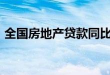 全国房地产贷款同比增长8.4%整体保持稳定