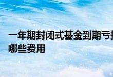 一年期封闭式基金到期亏损怎么办 购买封闭式基金需要支付哪些费用