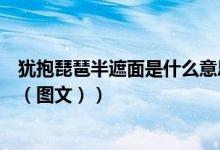 犹抱琵琶半遮面是什么意思呢（犹抱琵琶半遮面是什么意思（图文））