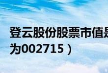 登云股份股票市值是多少（登云股份股票代码为002715）