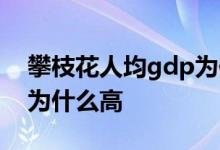 攀枝花人均gdp为何那么高 攀枝花人均gdp为什么高