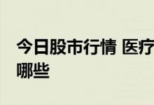 今日股市行情 医疗 互联网医疗股票龙头股有哪些