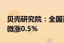 贝壳研究院：全国百城6月租金指数环比止跌微涨0.5%