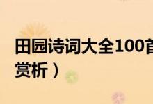 田园诗词大全100首（经典田园诗山水田园诗赏析）