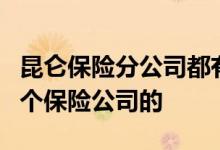 昆仑保险分公司都有哪些 昆仑阿波罗1号是哪个保险公司的